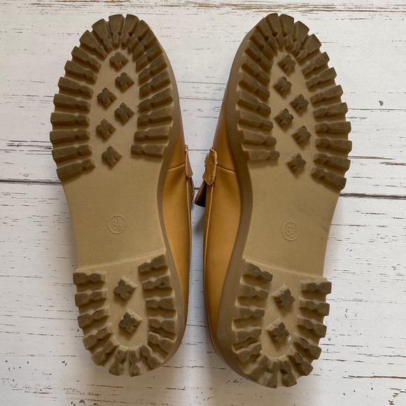 A New Day Danica Tan Loafers with Gold Buckle Accent, size 8.5 - Picture 5 of 12